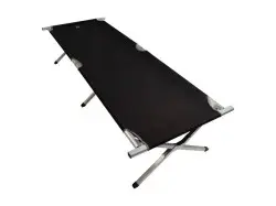 Bo Camp Kruispootveldbed xl aluminium zwart bij Te Velde
