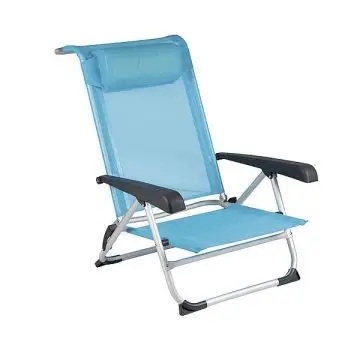Bo-Camp Strandstoel Saint Tropez Blauw bij Bax Recreatieshop