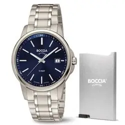 Boccia herenhorloge cadeauset bij Zilver.nl