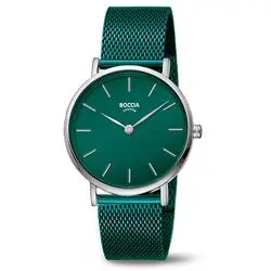 BOCCIA Titanium horloge groen 3281-10 bij Zilver.nl