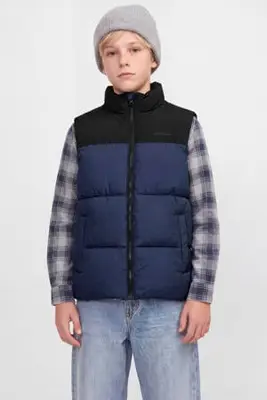bodywarmer - donkerblauw/zwart bij Wehkamp