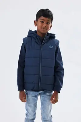 bodywarmer NKMMYLANE donkerblauw bij Wehkamp
