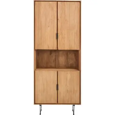 Boekenkast Aska(80 Cm) teak naturel brushed bij Pronto Wonen