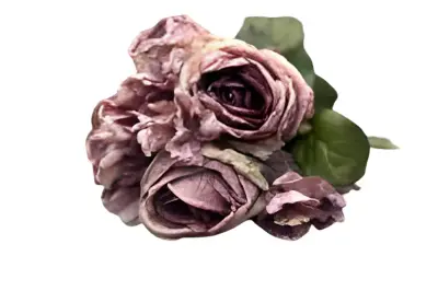 Boeket antiek paarse rozen en hortensia's Buitengewoon de Boet bij Warentuin