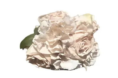 Boeket antiek witte rozen en hortensia's Buitengewoon de Boet bij Warentuin