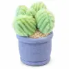 Bolcactus in Bloempot Pluche Knuffel Cactus Plant 15 cm bij TopKnuffels