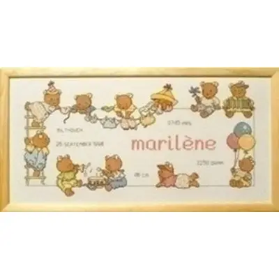 Borduurpakket Bobbi Happy Friends Marilene 12 8451 bij Art en Hobby