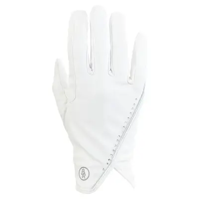 BR Glowé Rijhandschoenen wit maat:6.5 bij Paardensportwebshop