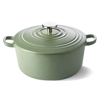 Braadpan BK Bourgogne Olive Green 28 cm bij Kookexpert