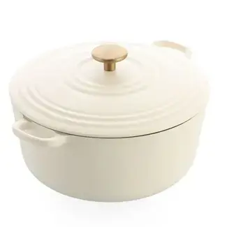 Braadpan Bourgogne Cream White 28cm bij Marc Cook & Home