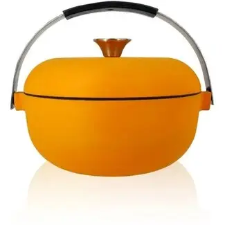 Braadpan Olaf Geel 3.4L / 24cm bij Marc Cook & Home