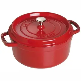 Braadpan Staub Rond Kers 26 cm bij Pannenwinkel