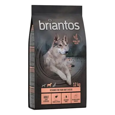 Briantos Adult Light/Sterilised Kalkoen & Aardappel - Graanvrij Hondenvoer 12 kg bij Bitiba