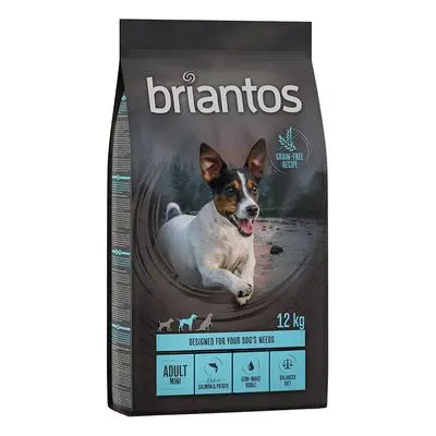 Briantos Adult Mini Zalm & Aardappel - Graanvrij Hondenvoer 12 kg bij Bitiba