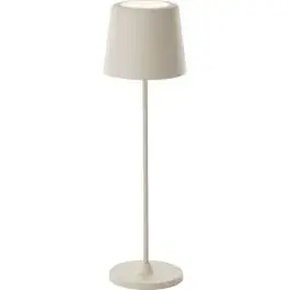 Brilliant Tafellamp Kaami Metaal Kunststof Beige 2W 310lm - 830 Warm Wit | 370mm - IP44 - Buitenverlichting - Dimbaar bij Lampdirect