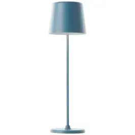Brilliant Tafellamp Kaami Metaal Kunststof Blauw 2W 310lm - 830 Warm Wit | 370mm - IP44 - Dimbaar bij Lampdirect