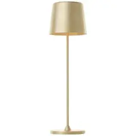 Brilliant Tafellamp Kaami Metaal Kunststof Goud 2W 310lm - 830 Warm Wit | 370mm - IP44 - Buitenverlichting - Dimbaar bij Lampdirect