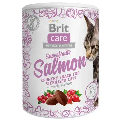 Brit Care Kattensnack Superfruits & Zalm 1 x 100 g bij Zooplus