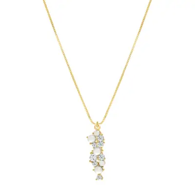 Bruids ketting cute pearls goudkleurig bij DRKS