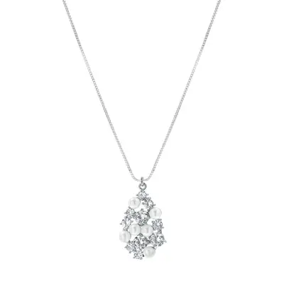 Bruids Ketting Met Parels en Steentjes bij DRKS