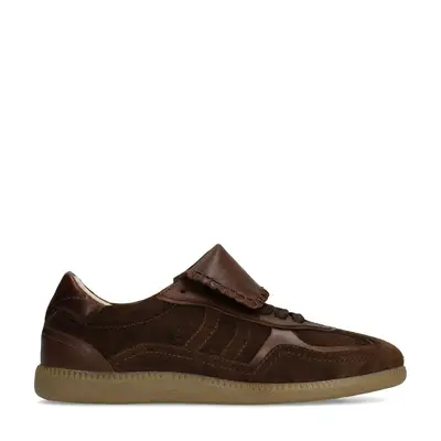 Bruine suède sneakers bij Sacha