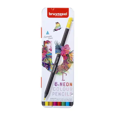 Bruynzeel Creatives - kleurpotloden - 6 stuks - neon bij Pipoos