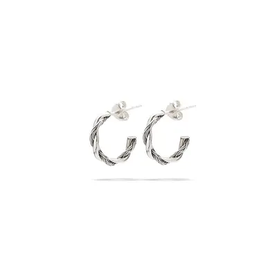 Buddha to Buddha Oorbellen 537 Katja Twist Hoops Zilver bij JuweliersWebshop