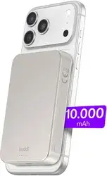 Buddi Connect Pro 10.000 mAh Magnetische MagSafe Qi2 Powerbank 15W Titanium bij GSMpunt