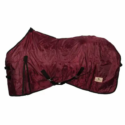 Budget Rider fleece gevoerde staldeken bordeaux maat:185 bij Paardensportwebshop