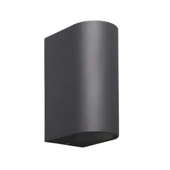 Buitenlamp afgerond up+down antra. IP54 bij Straluma