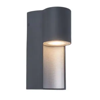 Buitenlamp wand downlighter IP54 grijs bij Straluma