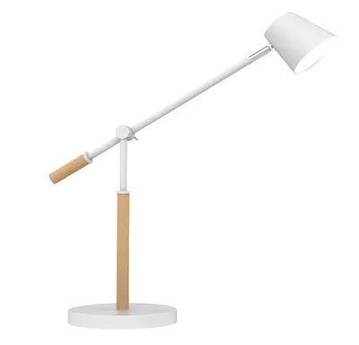 Bureaulamp Unilux Vicky led hout wit bij KantoorArtikelen.nl