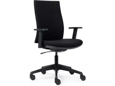 Bureaustoel Basic Ergo Zwart bij DiscountOffice.nl