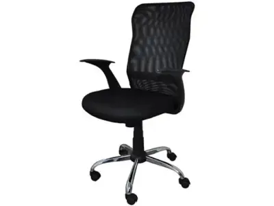 Bureaustoel Rhodos zwart bij DiscountOffice.nl