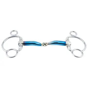 Bustrens Trust Equestrian Sweet Iron Enkel Gebroken 16 mm Blauw 13.5 cm bij Equidrome