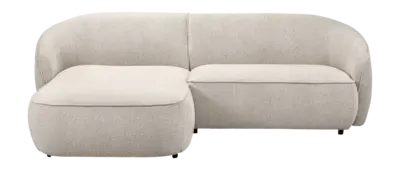 by fonQ Chubby Hoekbank met Chaise Longue Links - Naturel Melange bij fonQ