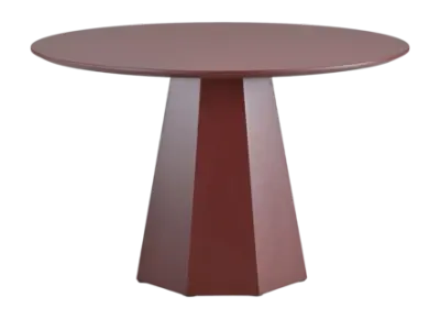 by fonQ Glaze Eettafel - Bordeauxrood - Ø120 cm bij fonQ