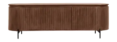 by fonQ Grand Tv-Meubel Tabacco Mangohout - B 210 cm bij fonQ