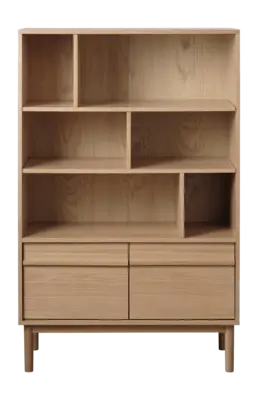 by fonQ Hedda Boekenkast - Naturel Eiken bij fonQ