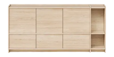 by fonQ Kioto Dressoir - 190 cm - Naturel bij fonQ