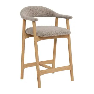 by fonQ Nordic Barkruk - Beige / Eiken bij fonQ
