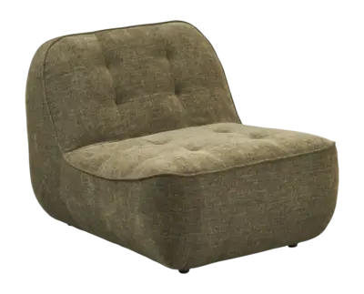 by fonQ Poco Fauteuil - Chenille - Groen bij fonQ