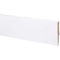 CanDo muurplint MDF plintfolie cubic 19120 wit 240x12x1,9cm bij Hubo
