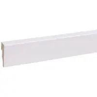 CanDo muurplint MDF plintfolie cubic helder wit 240x5,8x1,9cm bij Hubo