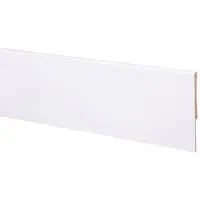 CanDo muurplint MDF plintfolie cubic wit 240x12x0,9cm bij Hubo