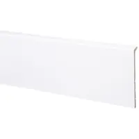 CanDo muurplint MDF plintfolie wit 240x13x1,8cm bij Hubo