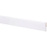 CanDo muurplint MDF plintfolie wit 240x5,8x0,9cm bij Hubo