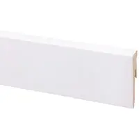 CanDo muurplint MDF plintfolie wit 240x5,8x1,2cm bij Hubo