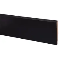 CanDo muurplint MDF plintfolie zwart 240x12x1,8cm bij Hubo