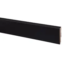 CanDo muurplint MDF plintfolie zwart 240x8x1,8cm bij Hubo